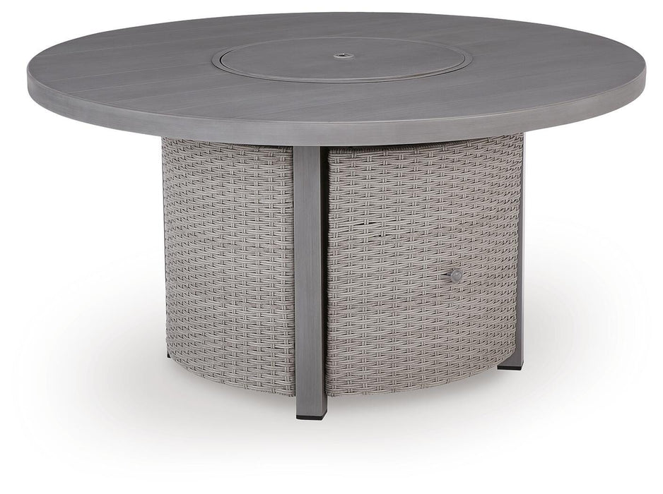 Dillon Beach Gray Round Fire Pit Table