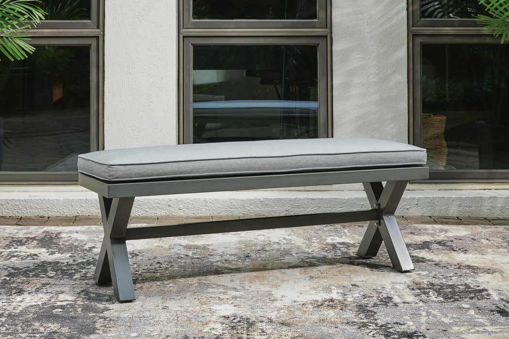 Elite Park Gray Bench with Cushion