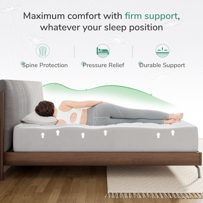 Novilla Twin Mattress, 6 Inch Twin Memory Foam Mattress for Pressure Relief & Comfort Sleep, Removable Washable Mattress Cover,CertiPUR-US Certified Mattress Twin，Medium Firm - open_box