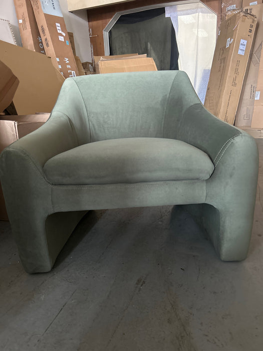 Better Homes & Gardens Emerson Curvy Accent Chair, Olive - new