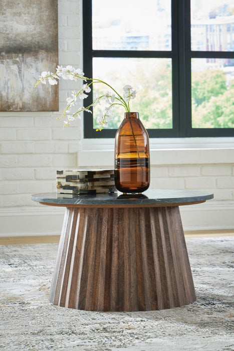 Ceilby Black/Brown Accent Cocktail Table