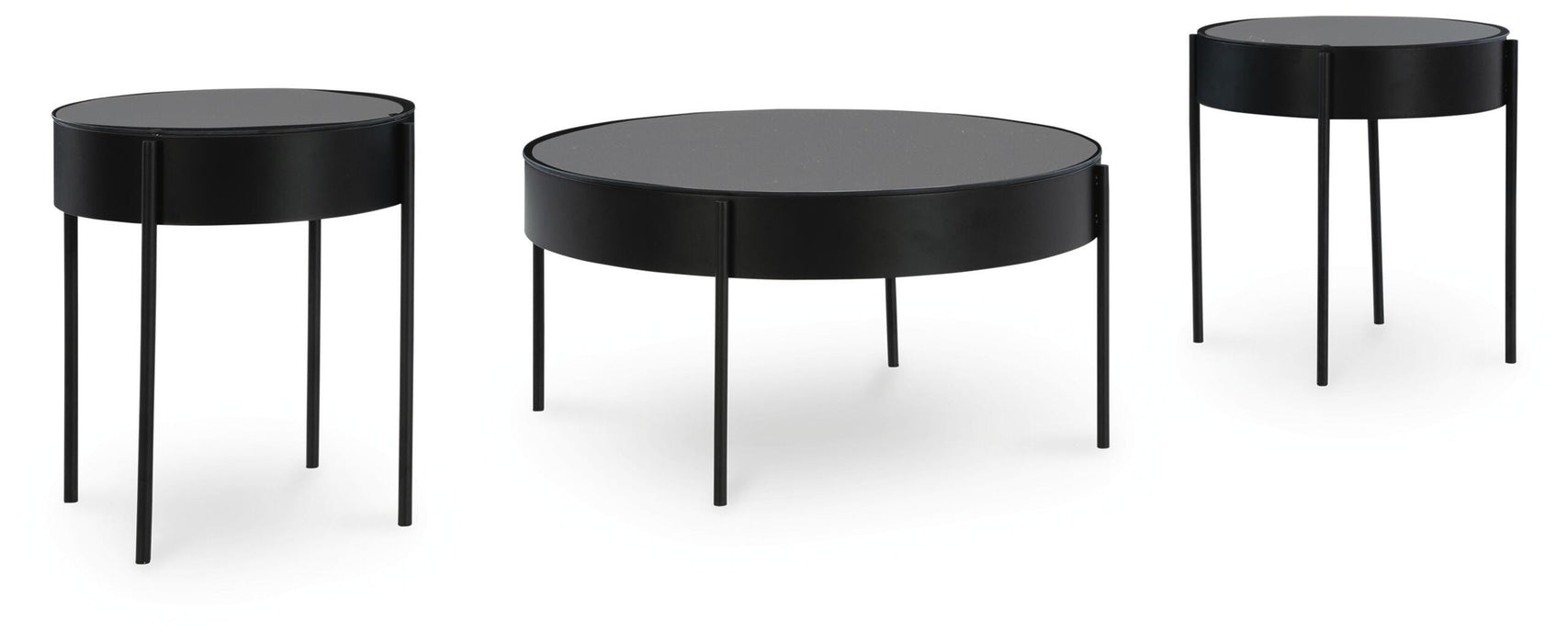 Ardoline Black Occasional Table Set (3/CN)