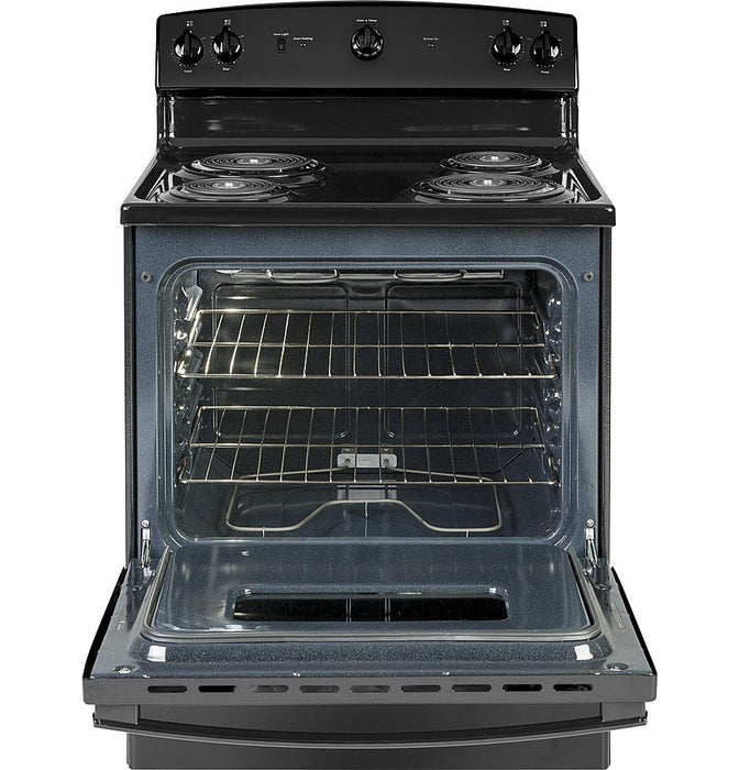 GE - 5.0 Cu. Ft. Freestanding Electric Range - Black - display_model