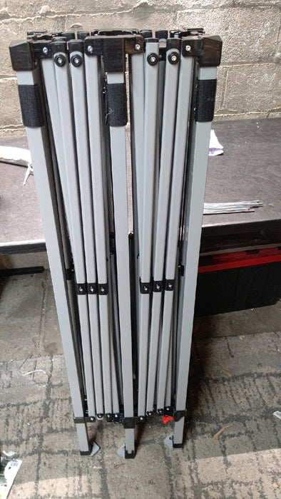 Ozark Trail 20x10 ft Straight Leg Pop Up Canopy Tent with Wheeled Bag – Outdoor Event Shelter, White - use_like_new