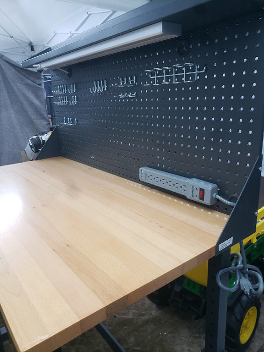 Seville Classics UltraHD Height Adjustable Lighted Work Center, 45"W x 22"D x 50.75-64"H - new