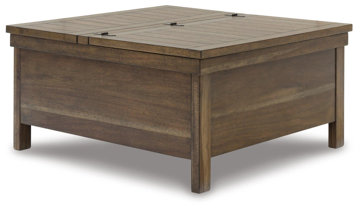 Moriville Grayish Brown Lift Top Cocktail Table