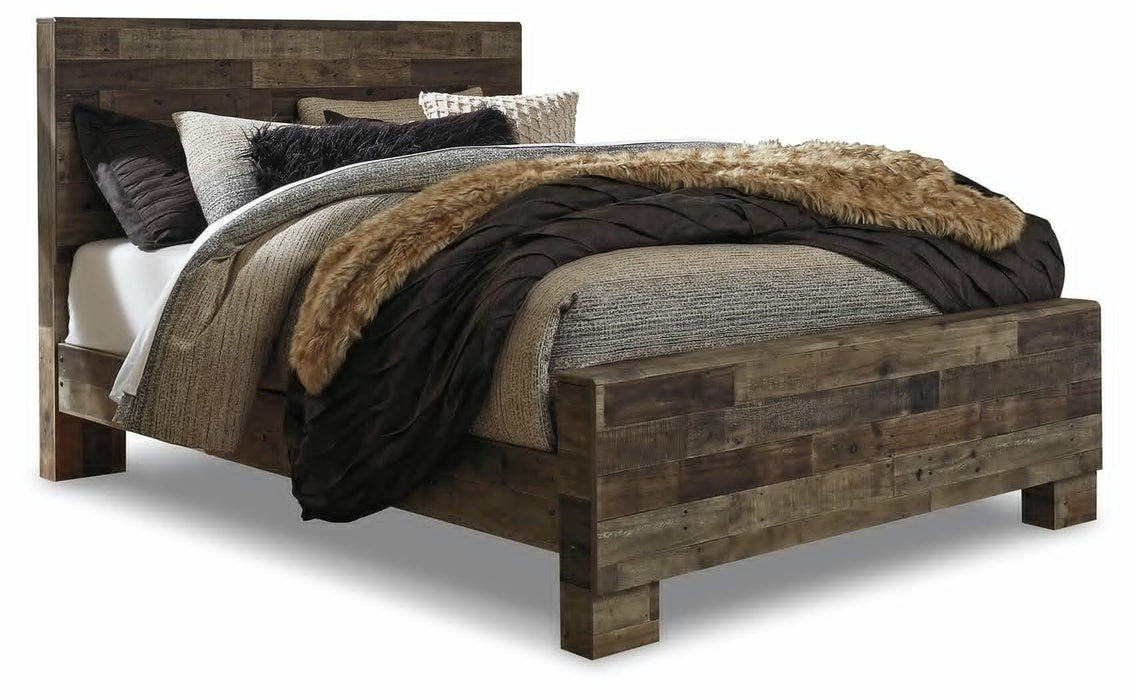 Derekson Multi Gray Derekson Queen Panel Bed