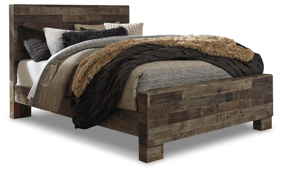 Derekson Multi Gray Derekson Queen Panel Bed