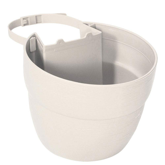 EMSCO Bloomers Post Planter – Both Permanent and Temporary Installation Options – Garden in Untraditional Spaces – White - new
