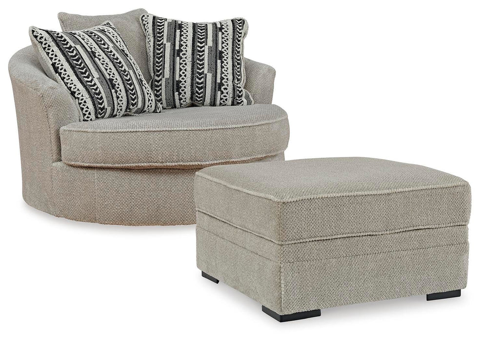Calnita Sisal Calnita Chair and Ottoman