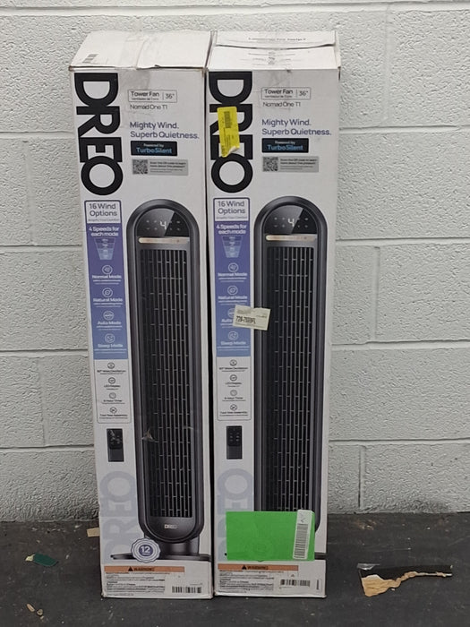 DREO 36" Tower Fan, 20dB Ultra Quiet Fans for Home, 8 Speeds & 4 Modes, 28ft/s Powerful Airflow, 90° Oscillating Standing Fan with Remote, 8H Timer, 2026 New Upgraded - new