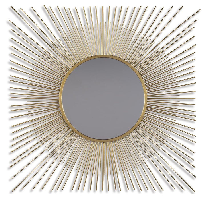 Elspeth Gold Finish Accent Mirror