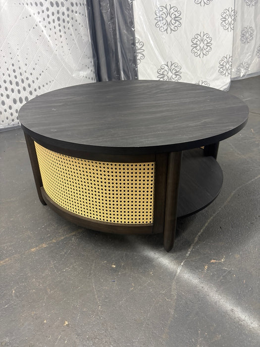 Better Homes & Gardens Springwood Caning Coffee Table, Charcoal Finish - new