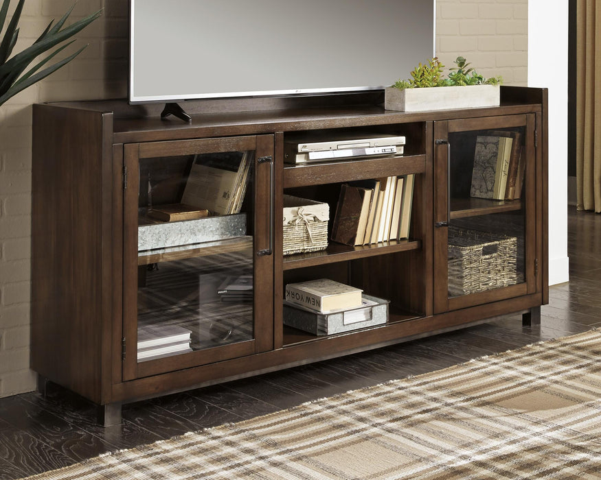 Starmore Brown XL TV Stand w/Fireplace Option