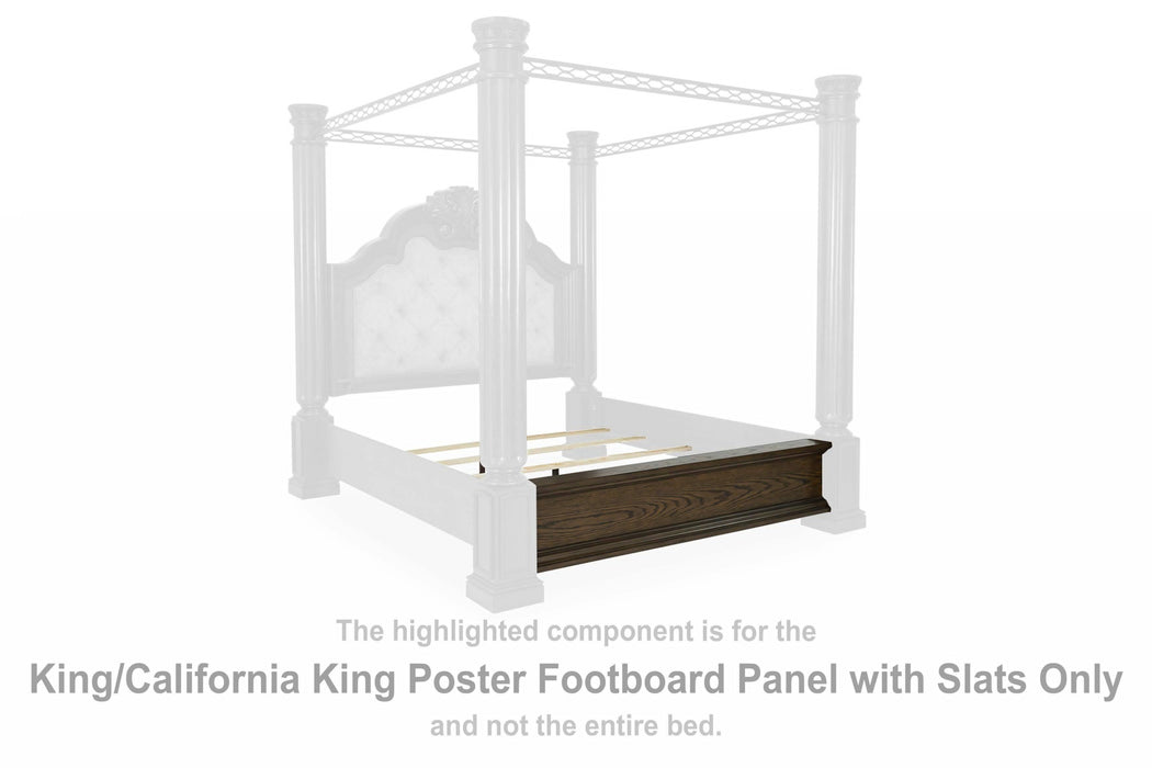 Maylee Dark Brown K/CK Poster FTBD Panel w/Slats