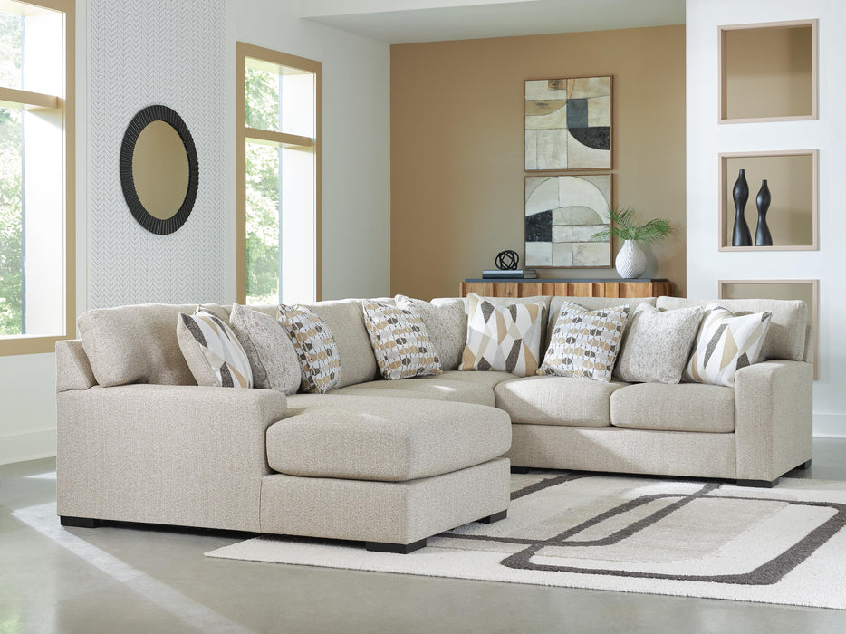Laurelgrove Pebble Laurelgrove 4-Piece Sectional with Chaise