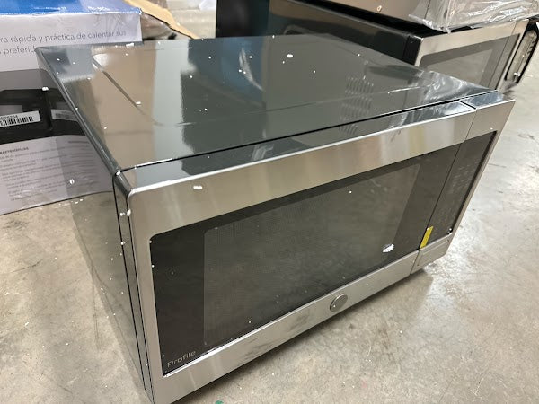 GE - 1.5 Cu. Ft. Mid-Size Microwave - Stainless Steel - display_model