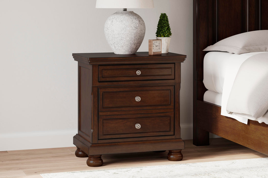 Porter Rustic Brown Two Drawer Night Stand