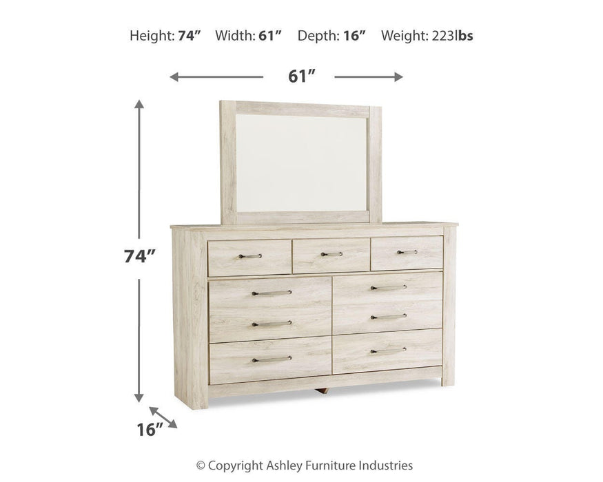 Bellaby Whitewash Bellaby Dresser and Mirror