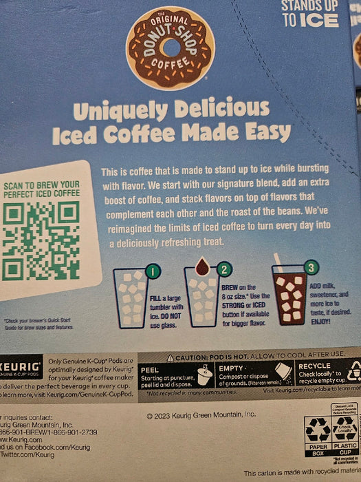 The Original Donut Shop - Iced Duos Cookie + Caramel K Cup Pods 24ct - new