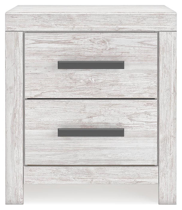 Cayboni Whitewash Two Drawer Night Stand