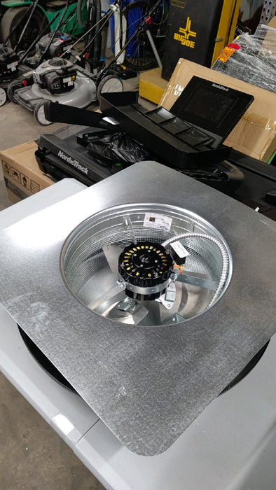 Masterflow 1500 CFM Black Power Roof Mount Attic Fan - open_box