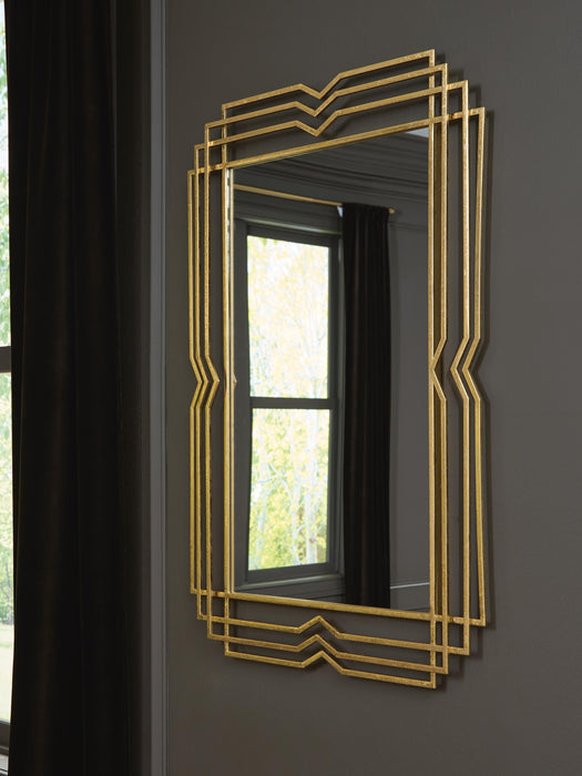 Claybrook Gold Finish Accent Mirror