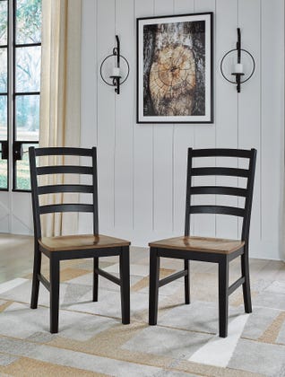 Wildenauer Brown/Black Dining Room Side Chair (Priced Per Item, Must Order 2, 4, 6, or 8)