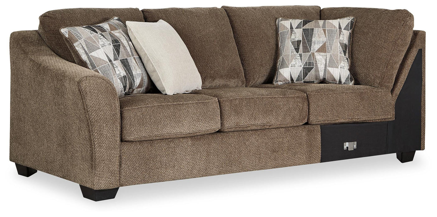 Graftin Teak Graftin 3-Piece Sectional with Chaise