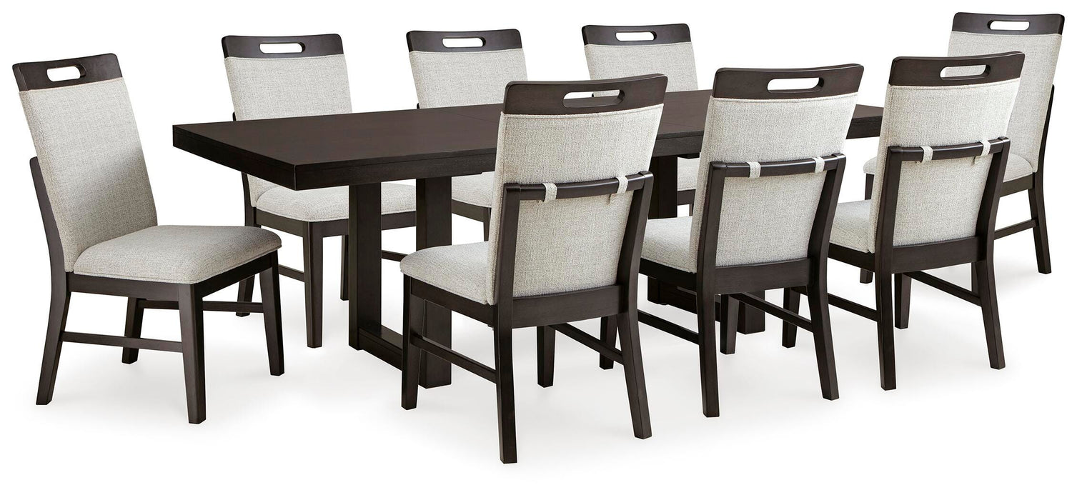 Neymorton Dark Grayish Brown Dining Collection