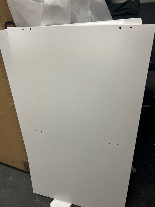 35.4" Modern High Glossy Rectangular Coffee Table with LED Light and Drawers - new