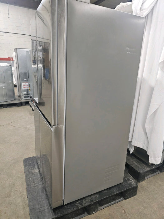 LG - 27.12 Cu. Ft. Door-in-Door Side-by-Side Refrigerator with SpacePlus Ice System - PrintProof Stainless Steel - open_box