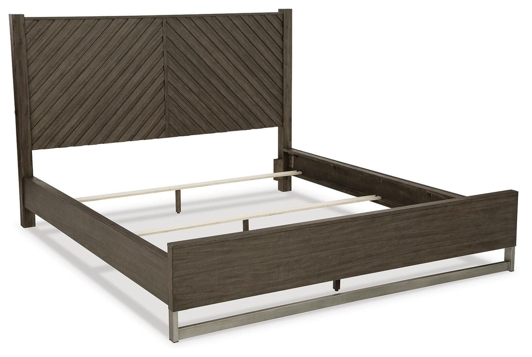 Arkenton Grayish Brown Arkenton King Panel Bed