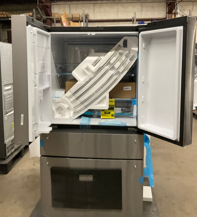 GE Profile Standard-Depth 28.7-cu ft 4 -Door 36-in Wide Smart Compatible French Door Refrigerator with Ice Maker with Water Dispenser ( Fingerprint-resistant Stainless Steel ) ENERGY STAR Certified - display_model