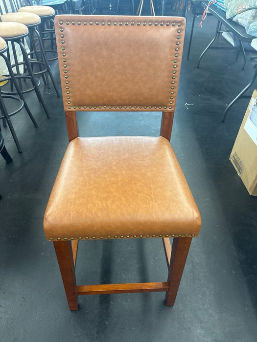 Linon Brook, Caramel Counter Stool, 19"W x 22"D x 40.5"H, Carmel, Counter Height - new