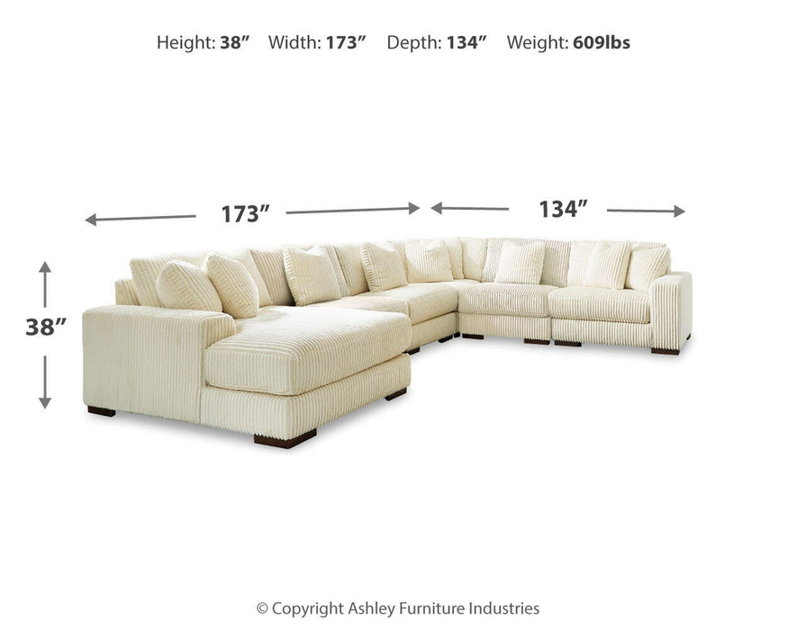 Lindyn Ivory Lindyn 6-Piece Sectional with Chaise