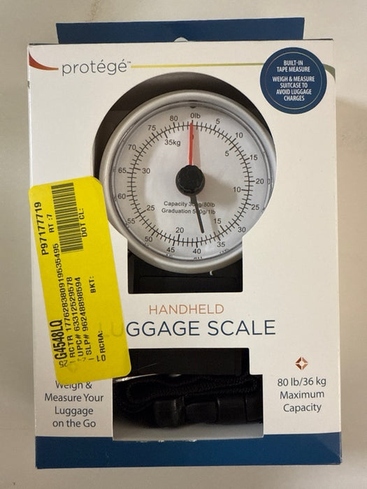 Protégé Manual Travel Luggage Scale with Strap, 80lb Capacity, Metal - (4.5 x 3 x 1.2") - use_like_new