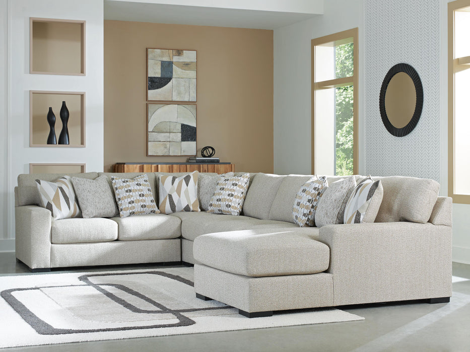 Laurelgrove Pebble Laurelgrove 5-Piece Sectional with Chaise
