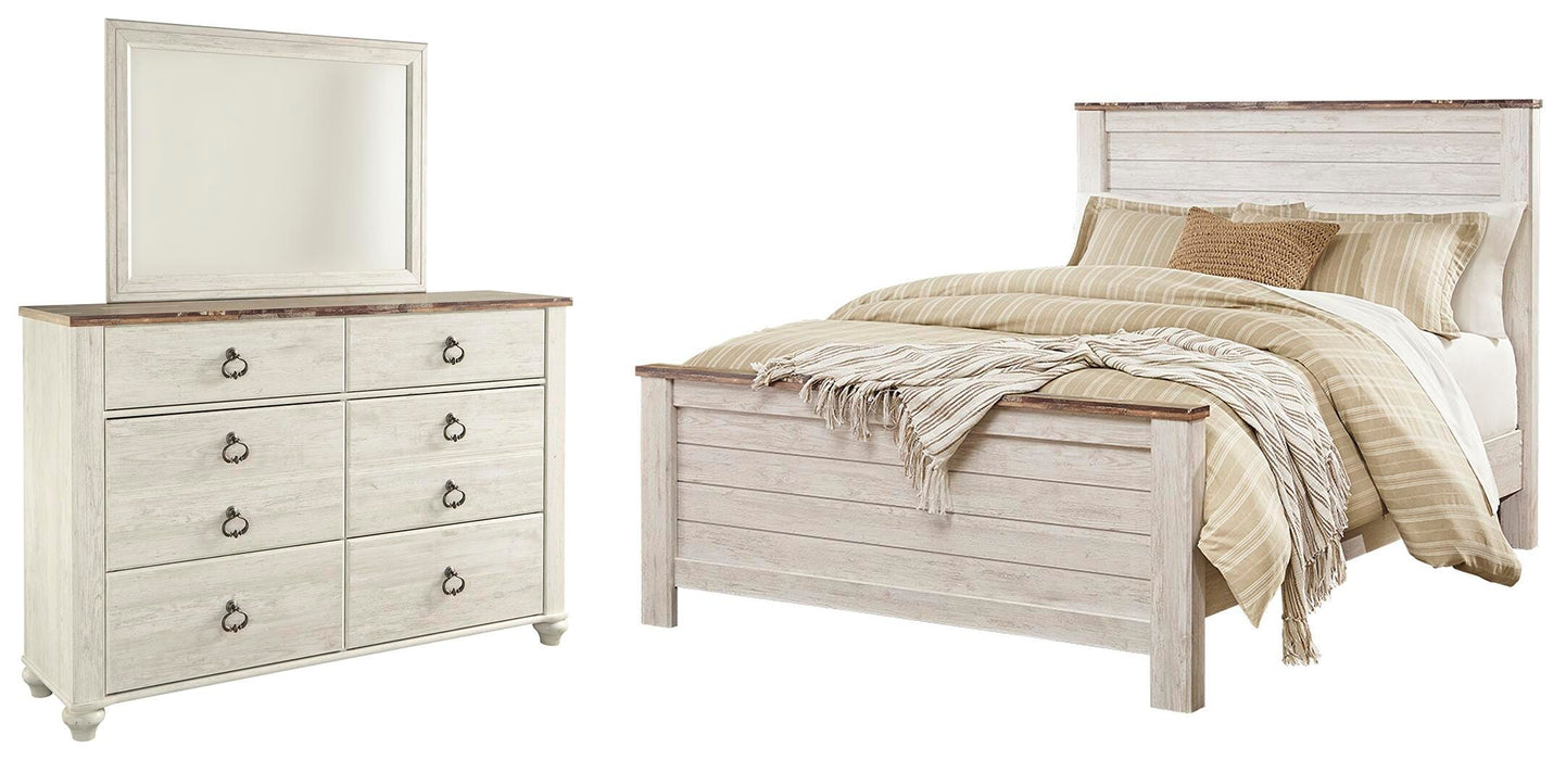 Willowton Whitewash Panel Bedroom Collection