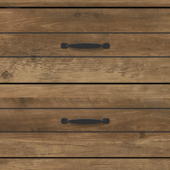 Lancaster Wood 6 Drawer Dresser, Knotty Oak, by Hillsdale Living Essentials - new