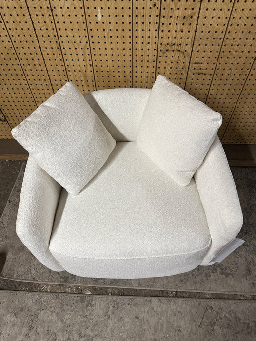 Beautiful Drew Kids Accent Chair by Drew Barrymore, Cream Boucl Fabric - new