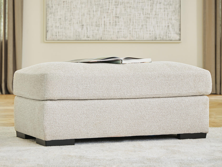 Evanley Linen Ottoman