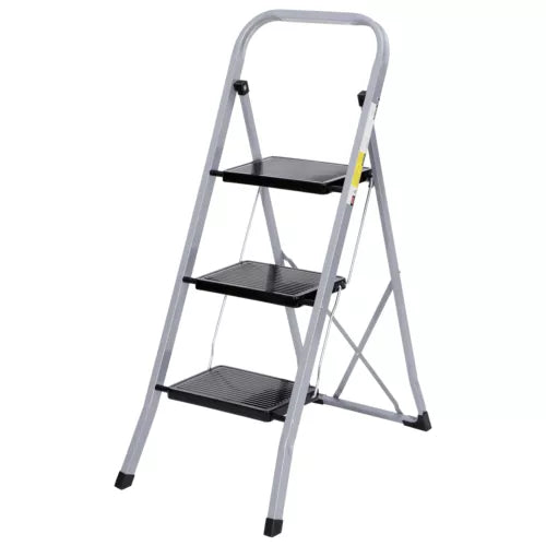 3 Step Ladder Folding Step Stool Safety Tread for Home Use 300Lb Load Anti-Slip - display_model