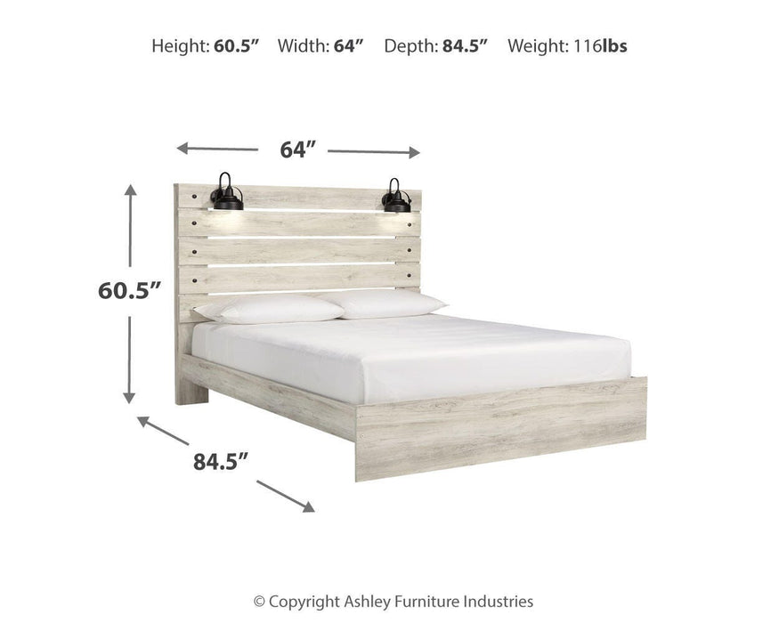 Cambeck Whitewash Cambeck Queen Panel Bed