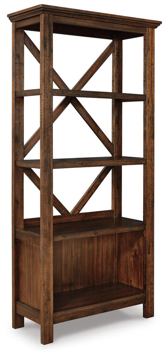 Baldridge Rustic Brown Large Bookcase