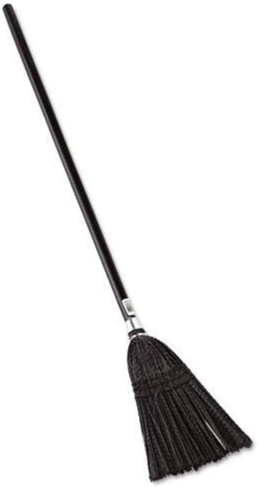 Rubbermaid Commercial Products Executive Series Indoor/Outdoor Lobby Broom, Wood Handle, Black, for Professional/Janitorial Cleaners and Debris Collection for Lobby/Courtyard/Garage/Office/K