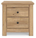 Fenderport Tan Two Drawer Night Stand