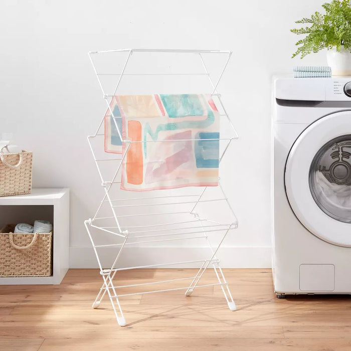 Folding Steel Drying Rack White - Brightroom - open_box