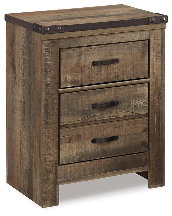 Trinell Brown Two Drawer Night Stand