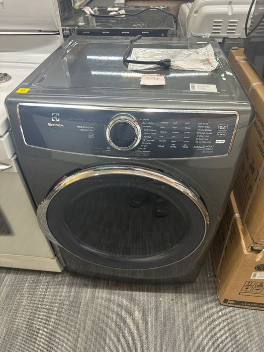Electrolux - 8.0 Cu. Ft. Stackable Gas Dryer with Steam, LuxCare Dry System & Air Dry Cycle - Titanium - display_model